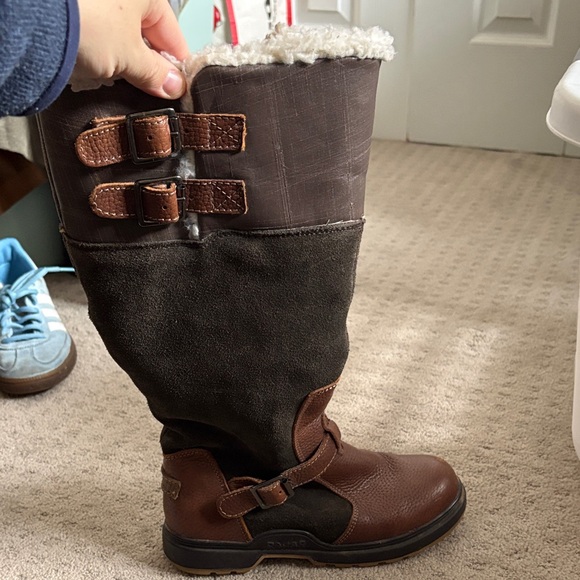 Pajar Brown and Dark Gray Women\'s Winter Boots